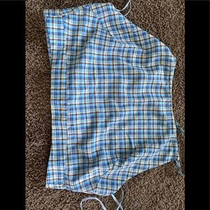 Plaid “Handkerchief” crop top